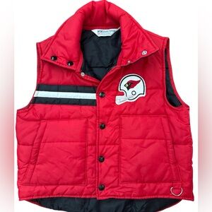 Vintage St Louis Cardinals Football Vest Women’s/Teen’s/Youth‎ Red Snap NFL Old